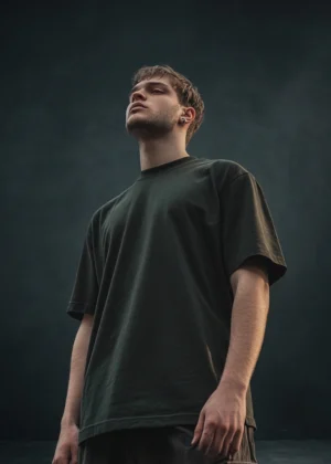 Victory Black Oversized Tee